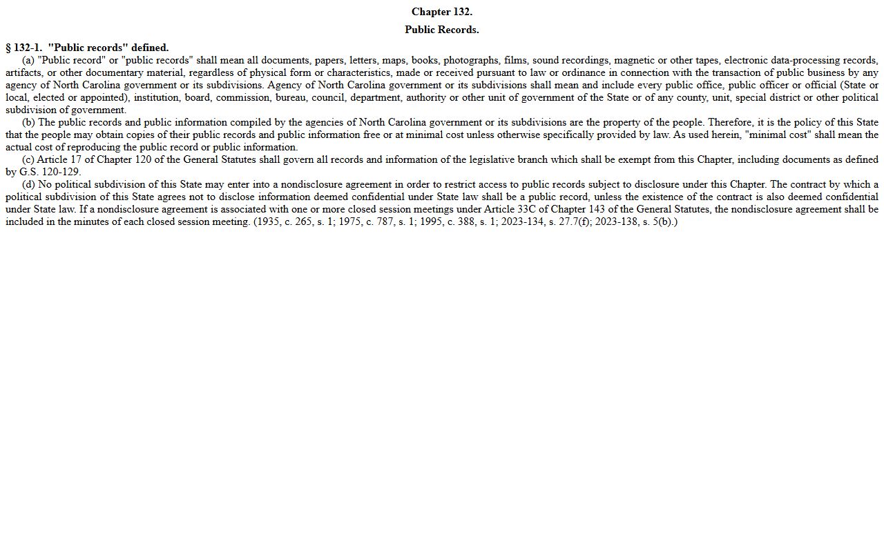 Stokes County arrest records and court charges G.S. 132-1 public records