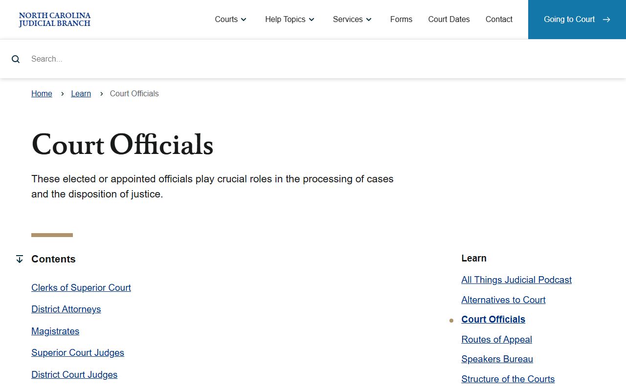 Stokes County court dockets NC court officials overview