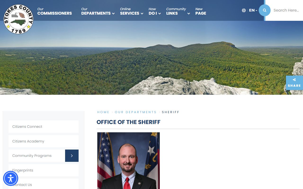 Stokes County sheriff jail court records information