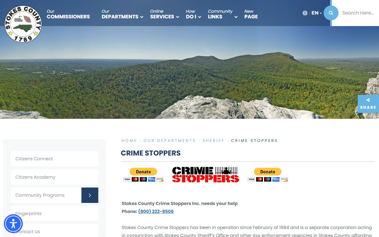Stokes County warrant records Crime Stoppers wanted persons page